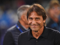 Antonio Conte Head Coach of SSC Napoli during the Serie A match between SSC Napoli and AC Monza at Stadio Diego Armando Maradona Naples Ital...