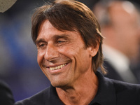 Antonio Conte Head Coach of SSC Napoli during the Serie A match between SSC Napoli and AC Monza at Stadio Diego Armando Maradona Naples Ital...