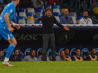 Antonio Conte Head Coach of SSC Napoli during the Serie A match between SSC Napoli and AC Monza at Stadio Diego Armando Maradona Naples Ital...