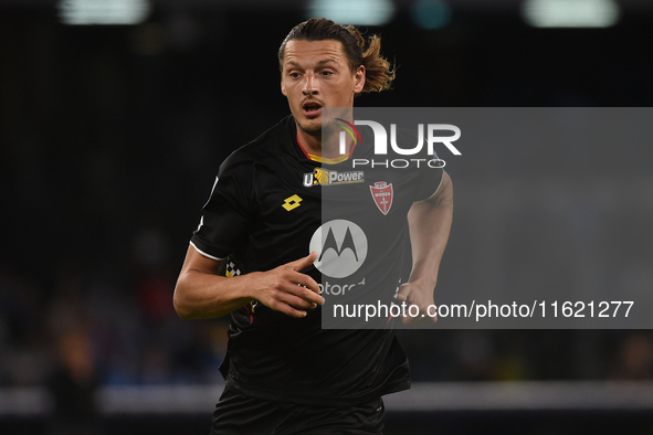 Milan Djuric of AC Monza during the Serie A match between SSC Napoli and AC Monza at Stadio Diego Armando Maradona Naples Italy on 29 Septem...