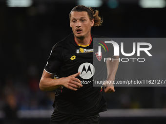 Milan Djuric of AC Monza during the Serie A match between SSC Napoli and AC Monza at Stadio Diego Armando Maradona Naples Italy on 29 Septem...