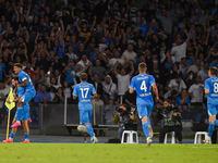 Khvicha Kvaratskhelia of SSC Napoli celebrates after scoring during the Serie A match between SSC Napoli and AC Monza at Stadio Diego Armand...