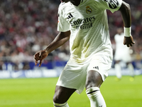 Vinicius Junior left winger of Real Madrid and Brazil during the LaLiga match between Atletico de Madrid and Real Madrid CF  at Estadio Civi...