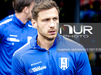 RKC player Reuven Niemeijer during the match RKC - Ajax at the Mandemakers Stadium for the Dutch Eredivisie season 2024-2025 in Waalwijk, Ne...