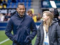 RKC trainer Henk Fraser and Presschef of RKC Meike Nieuwburg during the match RKC - Ajax at the Mandemakers Stadium for the Dutch Eredivisie...