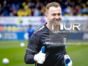 RKC goalkeeper Yanick van Osch plays during the match RKC - Ajax at the Mandemakers Stadium for the Dutch Eredivisie season 2024-2025 in Waa...