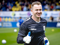 RKC goalkeeper Yanick van Osch plays during the match RKC - Ajax at the Mandemakers Stadium for the Dutch Eredivisie season 2024-2025 in Waa...