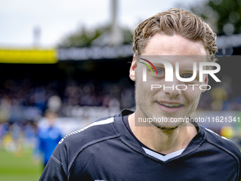 RKC goalkeeper Joey Kesting plays during the match RKC - Ajax at the Mandemakers Stadium for the Dutch Eredivisie season 2024-2025 in Waalwi...