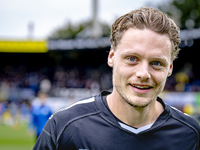 RKC goalkeeper Joey Kesting plays during the match RKC - Ajax at the Mandemakers Stadium for the Dutch Eredivisie season 2024-2025 in Waalwi...