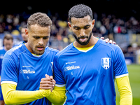 RKC player Liam van Gelderen and RKC player Yassin Oukili during the match between RKC and Ajax at the Mandemakers Stadium for the Dutch Ere...