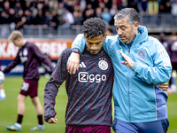 AFC Ajax Amsterdam defender Owen Wijndal plays during the match RKC - Ajax at the Mandemakers Stadium for the Dutch Eredivisie season 2024-2...