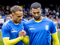 RKC player Liam van Gelderen and RKC player Yassin Oukili during the match between RKC and Ajax at the Mandemakers Stadium for the Dutch Ere...