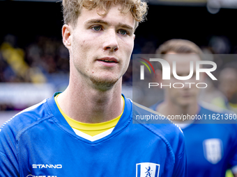 RKC player Tim van der Loo plays during the match RKC - Ajax at the Mandemakers Stadium for the Dutch Eredivisie season 2024-2025 in Waalwij...