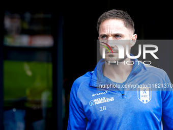 RKC player Aaron Meijers during the match RKC - Ajax at the Mandemakers Stadium for the Dutch Eredivisie season 2024-2025 in Waalwijk, Nethe...