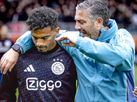 AFC Ajax Amsterdam defender Owen Wijndal plays during the match RKC - Ajax at the Mandemakers Stadium for the Dutch Eredivisie season 2024-2...