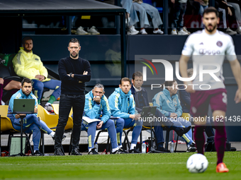 AFC Ajax Amsterdam trainer Francesco Fariolo during the match RKC - Ajax at the Mandemakers Stadium for the Dutch Eredivisie season 2024-202...