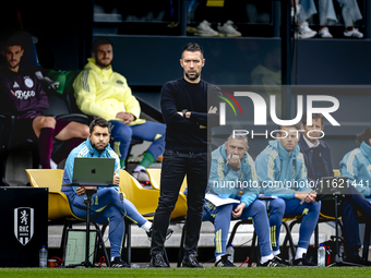 AFC Ajax Amsterdam trainer Francesco Fariolo during the match RKC - Ajax at the Mandemakers Stadium for the Dutch Eredivisie season 2024-202...