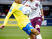 RKC player Liam van Gelderen and AFC Ajax Amsterdam midfielder Kenneth Taylor during the match RKC - Ajax at the Mandemakers Stadium for the...