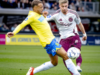 RKC player Liam van Gelderen and AFC Ajax Amsterdam midfielder Kenneth Taylor during the match RKC - Ajax at the Mandemakers Stadium for the...