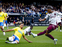 RKC player Daouda Weidmann and AFC Ajax Amsterdam forward Jaydon Banel during the match RKC vs. Ajax at the Mandemakers Stadium for the Dutc...