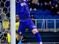 RKC goalkeeper Jeroen Houwen plays during the match between RKC and Ajax at the Mandemakers Stadium for the Dutch Eredivisie season 2024-202...