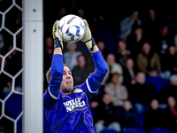 RKC goalkeeper Jeroen Houwen plays during the match between RKC and Ajax at the Mandemakers Stadium for the Dutch Eredivisie season 2024-202...