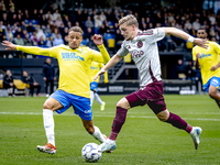 RKC player Liam van Gelderen and AFC Ajax Amsterdam midfielder Kenneth Taylor during the match RKC vs. Ajax at the Mandemakers Stadium for t...