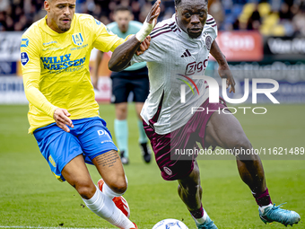 During the match RKC - Ajax at the Mandemakers Stadium for the Dutch Eredivisie season 2024-2025 in Waalwijk, Netherlands, on September 29,...