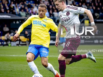 RKC player Liam van Gelderen and AFC Ajax Amsterdam midfielder Kenneth Taylor during the match RKC vs. Ajax at the Mandemakers Stadium for t...