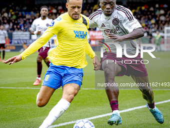 During the match RKC - Ajax at the Mandemakers Stadium for the Dutch Eredivisie season 2024-2025 in Waalwijk, Netherlands, on September 29,...