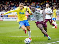 RKC player Liam van Gelderen and AFC Ajax Amsterdam forward Brian Brobbey during the match RKC vs. Ajax at the Mandemakers Stadium for the D...