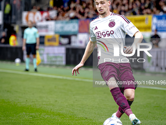 AFC Ajax Amsterdam midfielder Kenneth Taylor during the match RKC - Ajax at the Mandemakers Stadium for the Dutch Eredivisie season 2024-202...