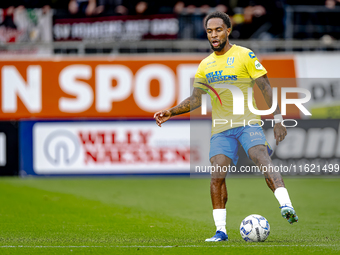 RKC player Denilho Cleonise plays during the match RKC - Ajax at the Mandemakers Stadium for the Dutch Eredivisie season 2024-2025 in Waalwi...