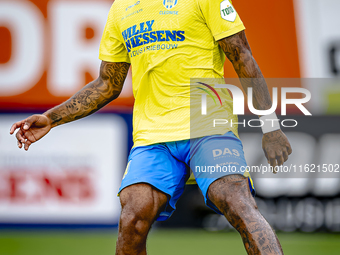 RKC player Denilho Cleonise plays during the match RKC - Ajax at the Mandemakers Stadium for the Dutch Eredivisie season 2024-2025 in Waalwi...