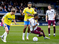 RKC player Julian Lelieveld, RKC player Yassin Oukili, and AFC Ajax Amsterdam forward Jaydon Banel during the match RKC - Ajax at the Mandem...