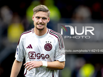 AFC Ajax Amsterdam midfielder Kenneth Taylor during the match RKC - Ajax at the Mandemakers Stadium for the Dutch Eredivisie season 2024-202...