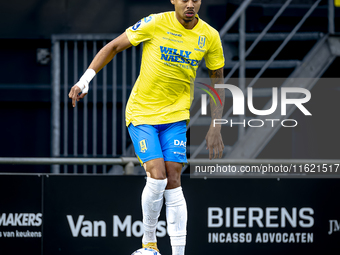 RKC player Richonell Margaret plays during the match between RKC and Ajax at the Mandemakers Stadium for the Dutch Eredivisie season 2024-20...