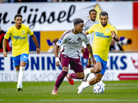 AFC Ajax Amsterdam defender Jorrel Hato and RKC player Yassin Oukili during the match RKC - Ajax at the Mandemakers Stadium for the Dutch Er...