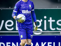 RKC goalkeeper Jeroen Houwen plays during the match between RKC and Ajax at the Mandemakers Stadium for the Dutch Eredivisie season 2024-202...