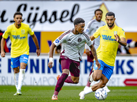 AFC Ajax Amsterdam defender Jorrel Hato and RKC player Yassin Oukili during the match RKC - Ajax at the Mandemakers Stadium for the Dutch Er...