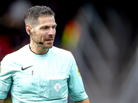 Referee Jochem Kamphuis officiates the match between RKC and Ajax at the Mandemakers Stadium for the Dutch Eredivisie season 2024-2025 in Wa...