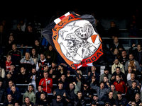 Supporters of AFC Ajax Amsterdam during the match RKC - Ajax at the Mandemakers Stadium for the Dutch Eredivisie season 2024-2025 in Waalwij...