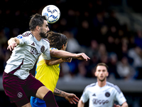 AFC Ajax Amsterdam defender Josip Sutalo and RKC player Oskar Zawada during the match RKC - Ajax at the Mandemakers Stadium for the Dutch Er...