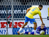 RKC goalkeeper Jeroen Houwen plays during the match between RKC and Ajax at the Mandemakers Stadium for the Dutch Eredivisie season 2024-202...