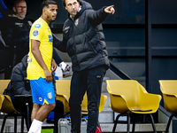 RKC player Mohamed Ihattaren and RKC assistant trainer Geert-Arend Roorda during the match RKC vs. Ajax at the Mandemakers Stadium for the D...