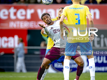 AFC Ajax Amsterdam defender Devyne Rensch and RKC player Alexander Jakobsen during the match RKC - Ajax at the Mandemakers Stadium for the D...