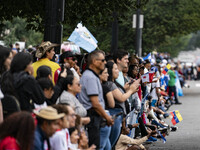 A parade takes place in Washington, DC, USA, on September 29, 2024, for Hispanic Heritage Month. (