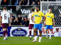 RKC player Yassin Oukili appears dejected after the lost game during the match between RKC and Ajax at the Mandemakers Stadium for the Dutch...