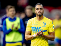 RKC player Alexander Jakobsen plays during the match RKC vs. Ajax at the Mandemakers Stadium for the Dutch Eredivisie season 2024-2025 in Wa...