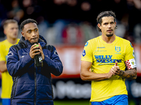 RKC player Juan Familia-Castillo and RKC player Oskar Zawada during the match RKC vs. Ajax at the Mandemakers Stadium for the Dutch Eredivis...